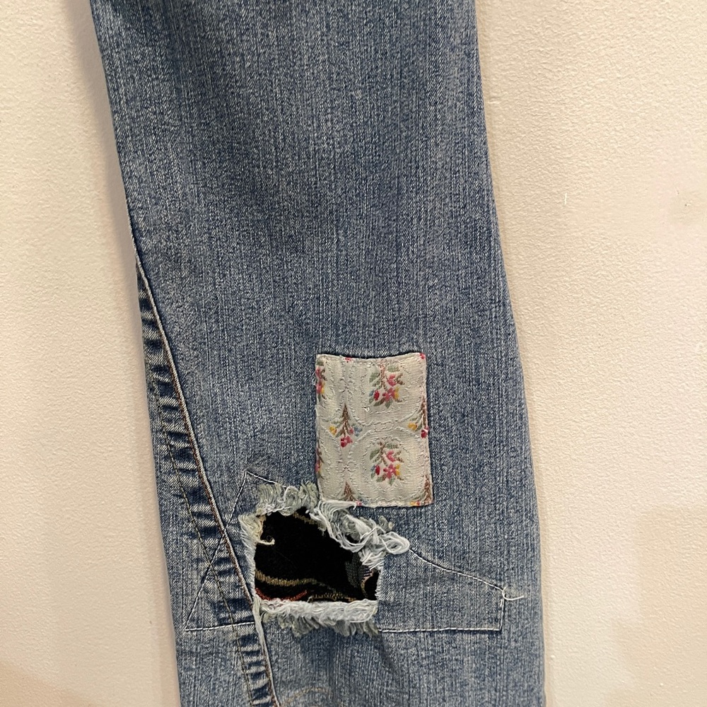 Vintage Cache Low Jeans With Patchwork - image 2